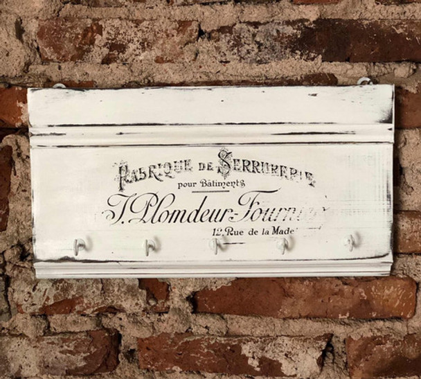 Portallave Pared Madera Vintage Industrial 0