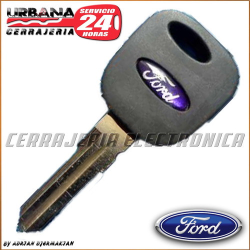 Llave Codificada Con Chip Ford Cerrajeria Urbana 0