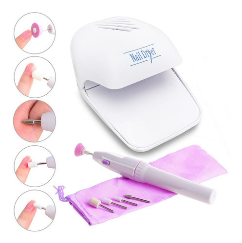 Kit Secador Y Torno Para Uñas 0