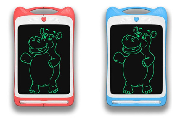 Pizarra Lcd 9' Mágica Gatitos Corazón Con Lápiz De Dibujo 0