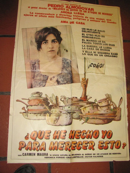 Afiches De Cine Antiguos  Con   Carmen Maura 0 Afiches De Cine Antiguos  Con   Carmen Maura 0