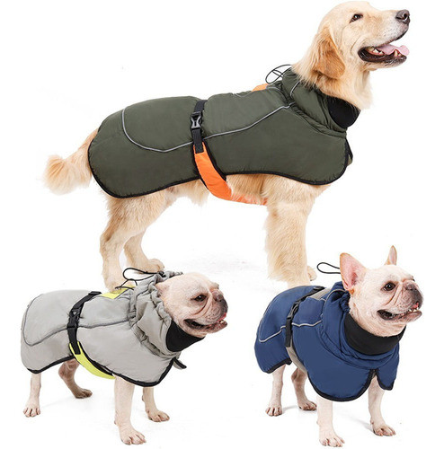 Ropa Para Perros Impermeable Ajustable 2xl 58cm Dif. Colores 0