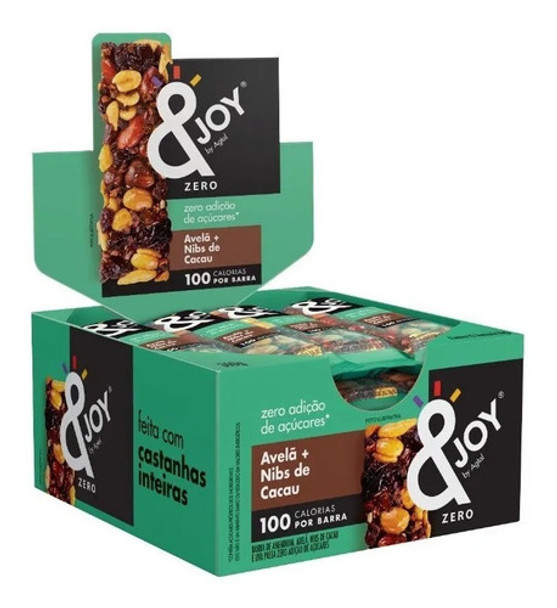 Mixed Nuts &joy Agtal Zero Açucar Avelã, Nibs Cacau 12x25g 0