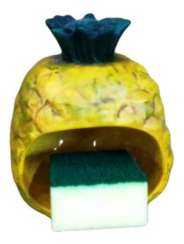 Esponjero  Ananá  Cerámica 0