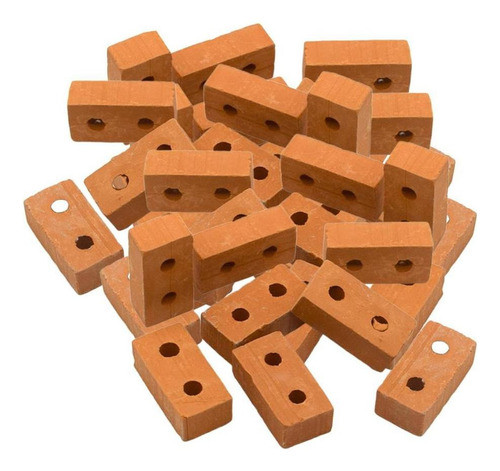 Kit De Construção De Cena De Mesa 50pcs Vermelho Com Furos 0