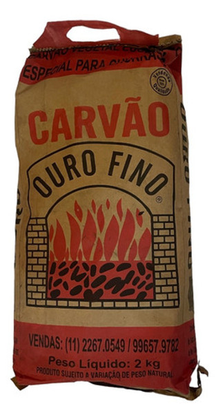 Carvão 2 Kg Churrasco Eucalipto Ecológico Lareira Briquete 0