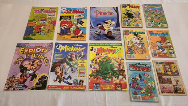 Lote 12 Revistas Historietas Walt Disney Mickey Tío Rico 0 Lote 12 Revistas Historietas Walt Disney Mickey Tío Rico 0