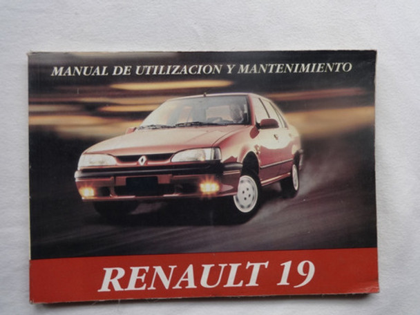 Manual Guantera Renault 19 R19 1994 Instrucciones Catalogo 0