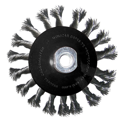 Cepillo Alambre Trenzado Para Amoladora Crossmaster 115 - Mm 0