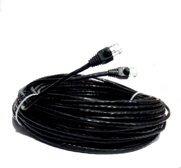Cabo De Rede / Internet Rj45 -- Montado -- 50 Metros - Preto 0