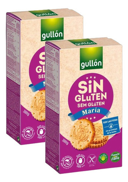 Kit 2 Biscoito Espanhol Gullón Sem Glúten Maria 380g 0