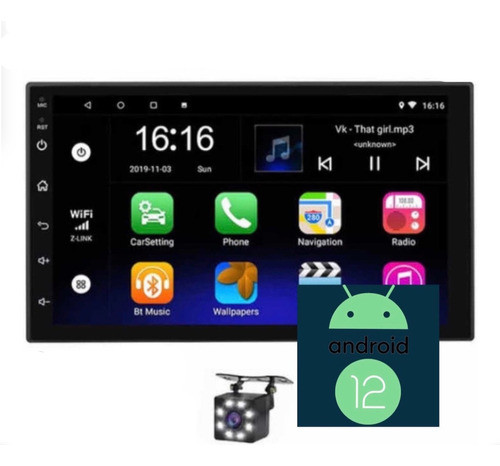 Multimedia Android 7  Wifi Gps Mapas Cámara Reversa 0