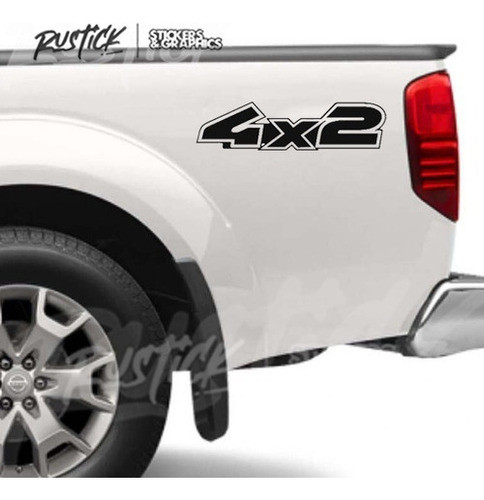 Set X2 Calcos 4x2 Lateral Pickup Camionetas Ploteo Mod3 30 0