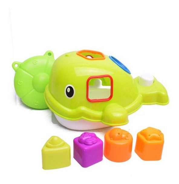 Ballena De Encastre Con Animalitos Apilables Para Bañera 0