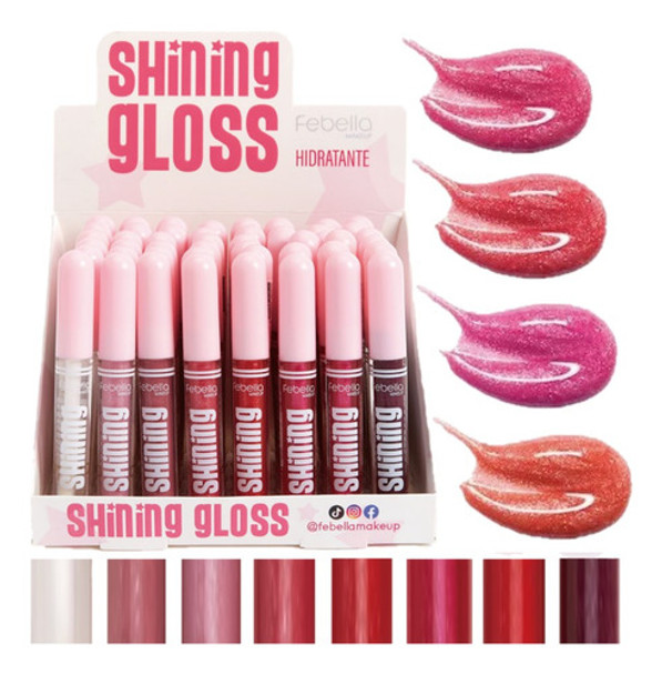 48 Shiining Gloss Hidratante Lg40515 Febella Atacado Sj 0