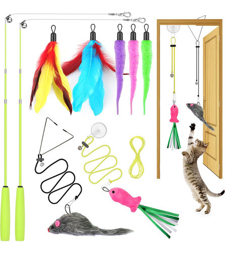 Juegos De Gato Interactivos, 2 Varitas Retráctiles, 5 Tental 0