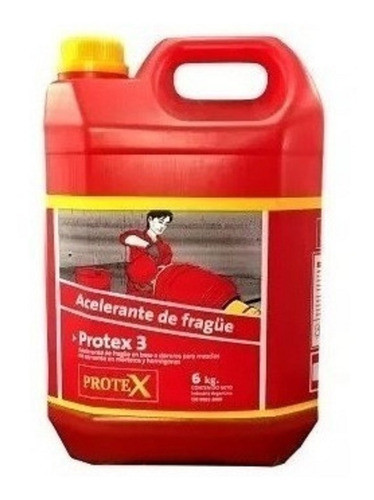 Acelerante Fragüe Para Morteros Y Hormigones Protex 3 X 6 Kg 0