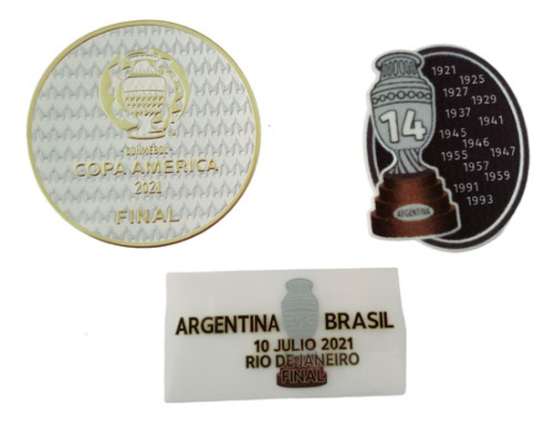 Parches Copa America 2021, Final Argentina Vs Brasil 0