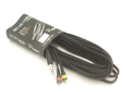 Cable Rca Macho A Plug Stereo 10 Mtrs Parquer Cuota 0