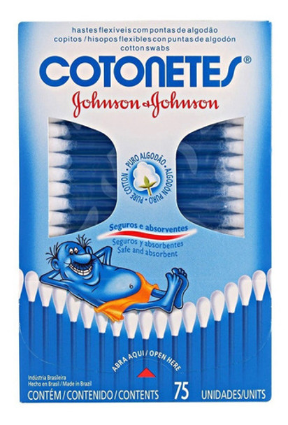 Cotonetes Johnson & Johnson 75 Unidades 0