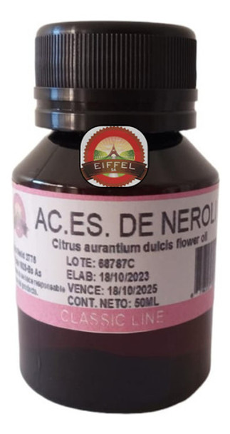 Aceite Esencial De Neroli (azahar) 50ml Eiffel 0