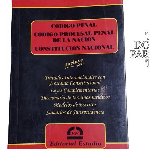 Código Penal .procesal Y Constitución Ed Estudio 0