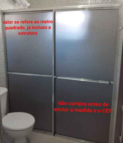 Box De Acrílico Na Medida De 106x190 0