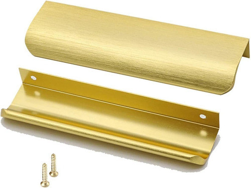 10 Tiradores P/muebles Lengueta Goldenwarm- Dorado 0