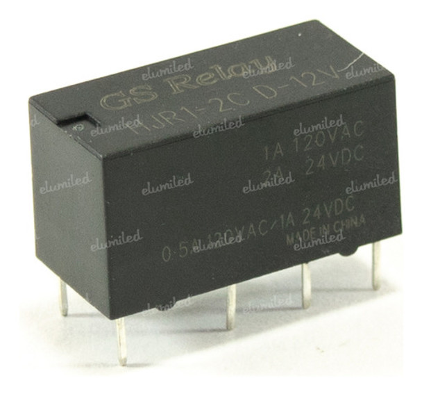 10 Reles Bobina 12v 1a 120v Doble Inversor Hjr1-2c D-12v 0