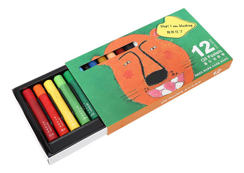 Papelaria, 12 Peças, Bastão De Pintura A Óleo, Solúvel Em Ág 0