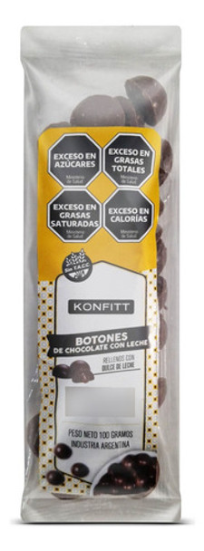 Chocolate Botones Relleno Dulce Leche Colonial Sin Tacc 100g 0