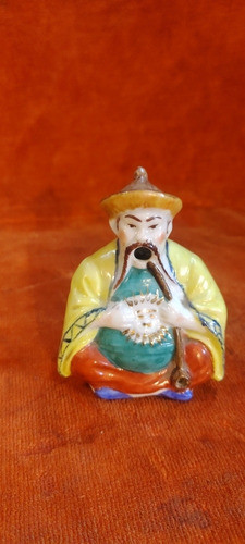 Cenicero De Porcelana Figura Oriental 0
