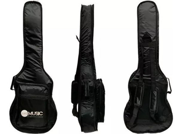 Bag Capa Acolchoada Para Violão Hofma Com Alças E Bolso 0