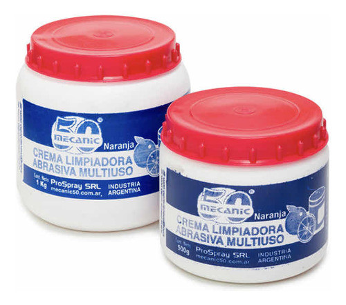 Crema Limpiadora Lava Manos Mecanico Multiuso Naranja 500gr 0