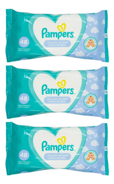 Pampers Kit X3 Toallitas Húmedas Aroma Caricia De Bebé 0 Pampers Kit X3 Toallitas Húmedas Aroma Caricia De Bebé 0