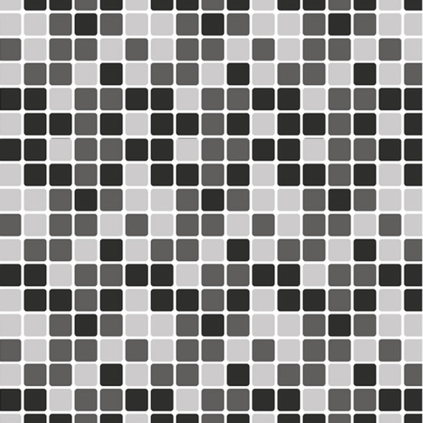 Papel De Parede 10 Metros Pastilha Preta Cozinha Lavável 0