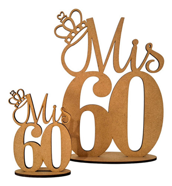 40 Souvenir 10cm Y 10 Central 20cm Mis 60 Con Corona Mdf 0