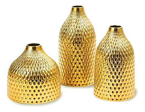 Juego De Jarrones De Cerámica Basdhe, 3 Jarrones Pequeños, L 0