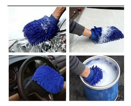 Guante Microfibra Manopla De Limpieza Esponja Microfibra 0