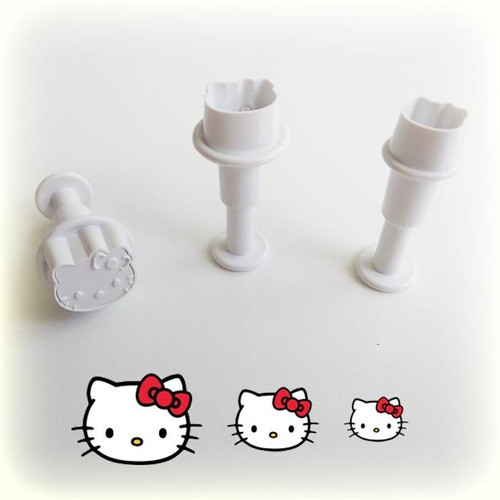 Cortante Eyector X 3 Hello Kitty 0