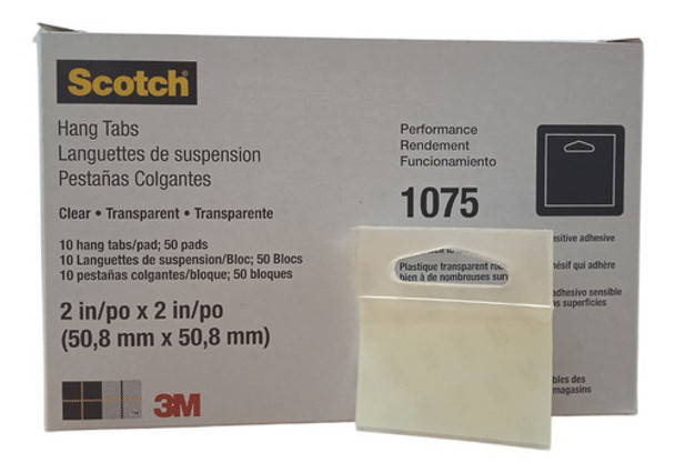 Perchas Autoadhesivas Hang Tab 1075 De 3m 0