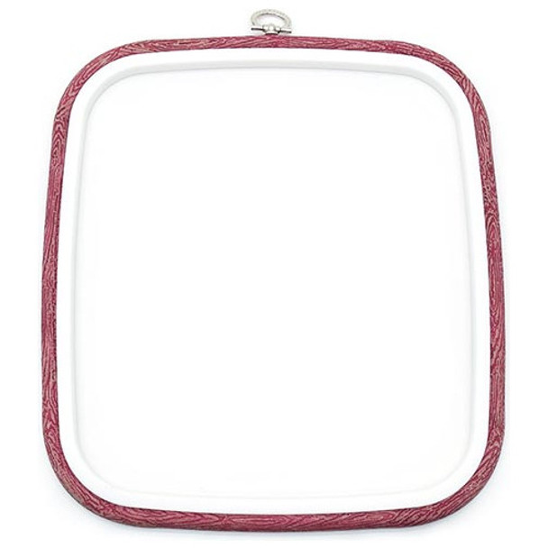 Bastidor Flexível Para Bordado Quadrado Vermelho - Nurge 23, 0