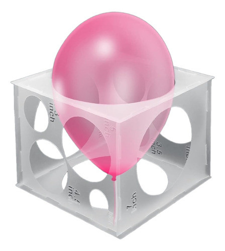 Caja Medidora De Globos De 11 Tamaños A 5.07 A 25.3 Cm Aprox 0