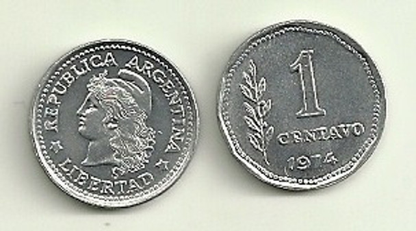 Moneda Argentina De 1 Centavo Año 1974 Sin Circular Oferta 0 Moneda Argentina De 1 Centavo Año 1974 Sin Circular Oferta 0