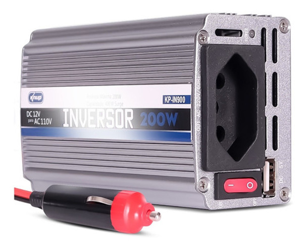Inversor Tensão 12v 110v 200w Veicular Transformador Tomada 0