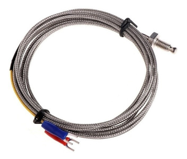 Sensor De Temperatura Termopar Tipo J  0°c A 400°c Rosca M6 0