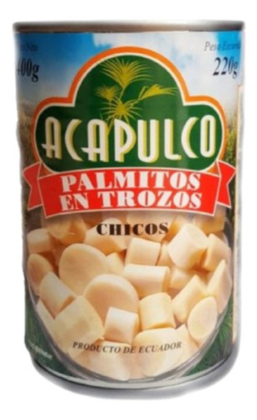 Palmitos En Trozos Acapulco X 400 Gramos Neto 0 Palmitos En Trozos Acapulco X 400 Gramos Neto 0