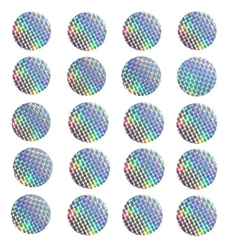 Circulos Holográficos Adhesivos Anti Choques En Vidrios 0