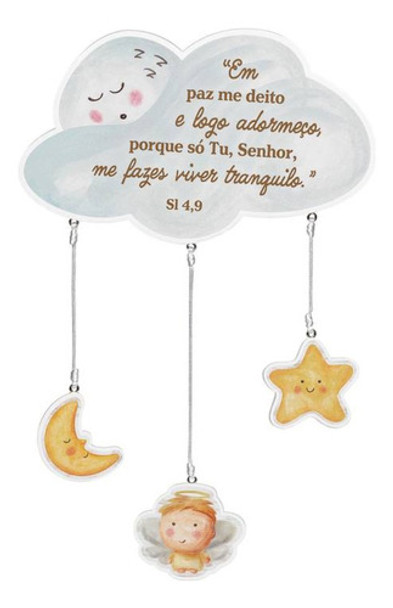 Adorno Infantil Madeira Oração 0
