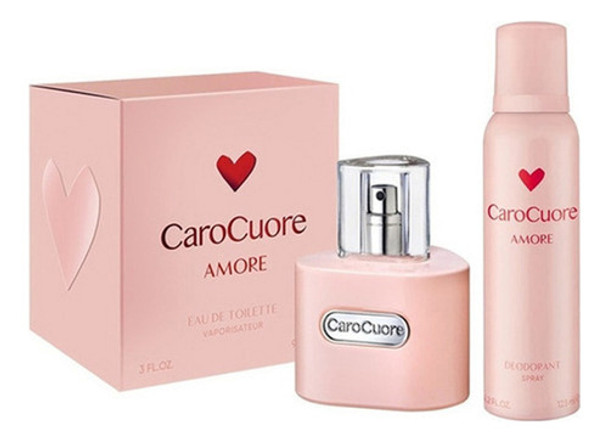 Kit Perfume X 90ml + Desodorante X 123ml Carocuore Amore 0
